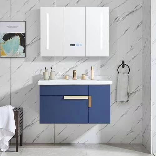 Ajoutez de l' élégance à votre salle de bains avec un lavabo personnalisé de luxe et une vanité flottante