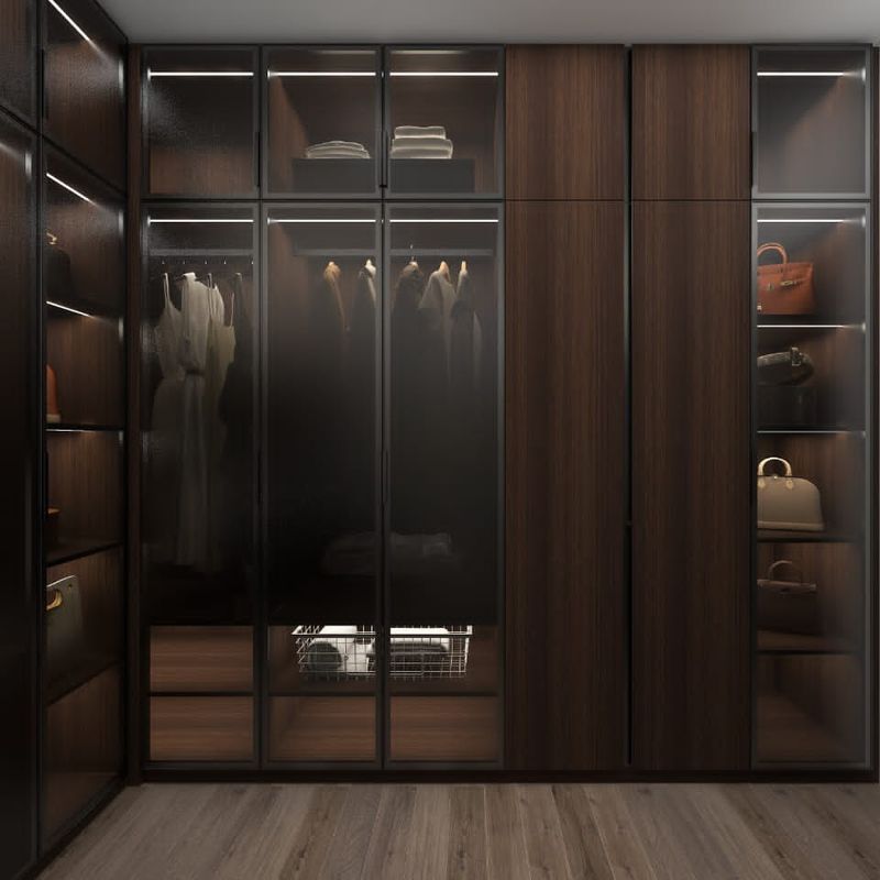 Armoires de chambre à coucher en bois mélamine moderne système de rangement pour les espaces de vie de luxe