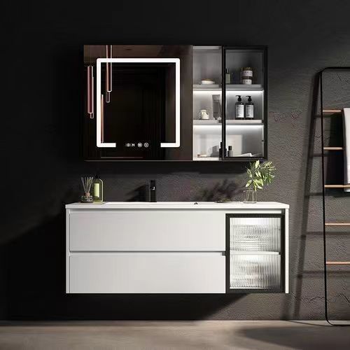 Rectangle Vanity YALIG personnalisé Luxe Quartz Counter Top Set pour le design de salle de bain moderne
