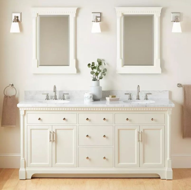 Moderne conception sans poignée YALIG Or organisateur de maquillage pour les vanités de salle de bain et éviers
