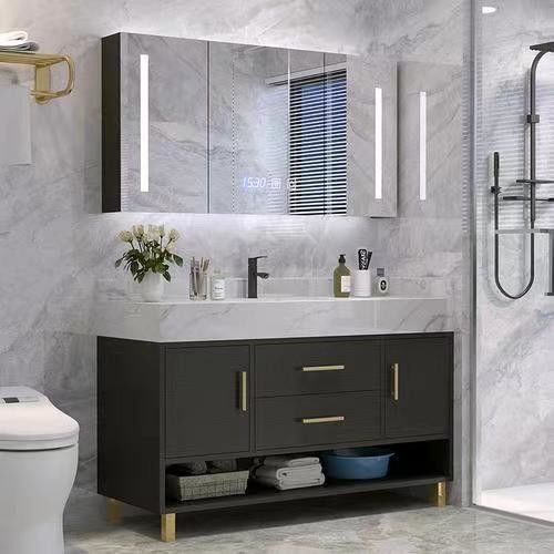 Cabinet de meubles de salle de bain de luxe YALIG avec couleur personnalisée et 38-46 en largeur