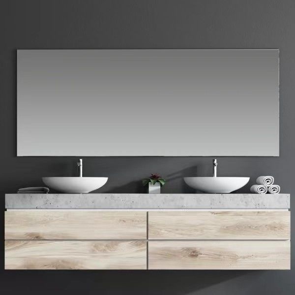 Cabinet de meubles de salle de bain de luxe YALIG avec couleur personnalisée et 38-46 en largeur
