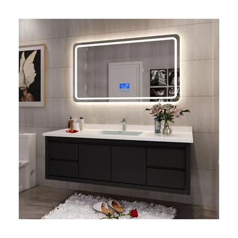 Transformez votre salle de bain avec des vanités en bois massif montées sur le mur et un lavabo flottant