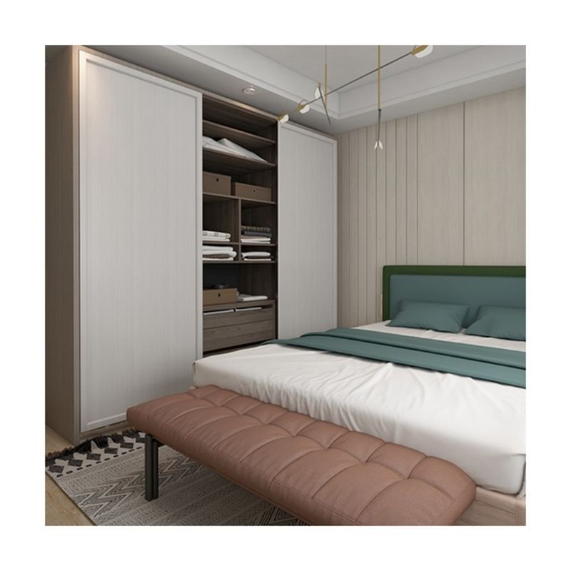 Aucun YALIG plié sur mesure simple petite taille deux portes armoire vestiaire chambre pour bébé placard armoire Designs