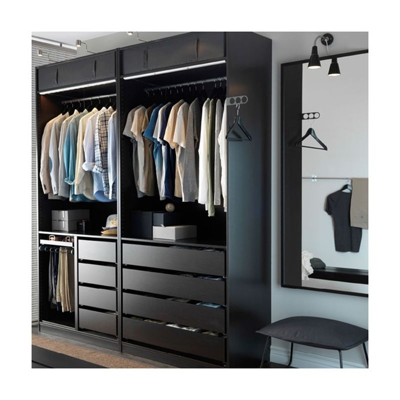 Armoire de chambre en bois de style moderne pour les besoins de la chambre à coucher