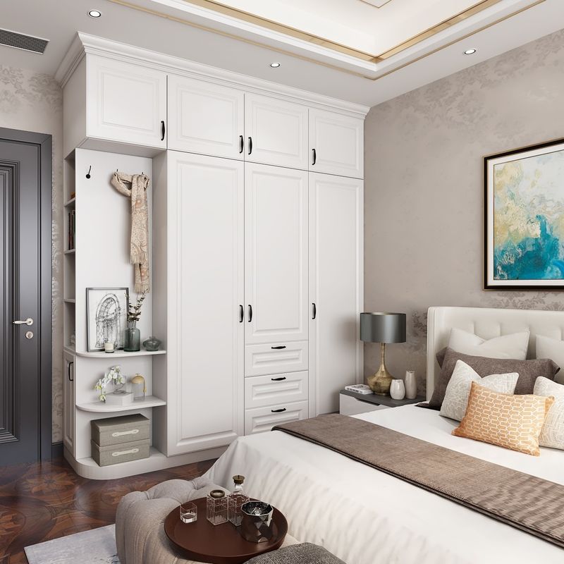 Armoire de chambre en bois de style moderne pour les besoins de la chambre à coucher