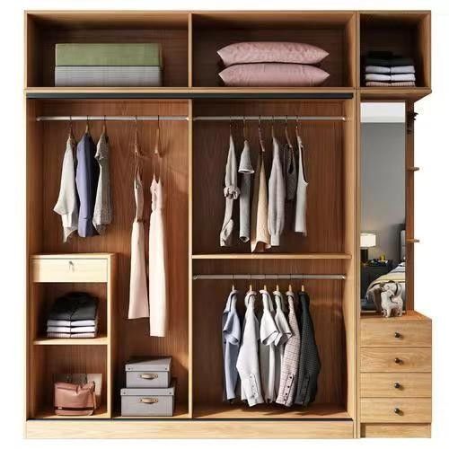 Armoire de chambre en bois de style moderne pour les besoins de la chambre à coucher