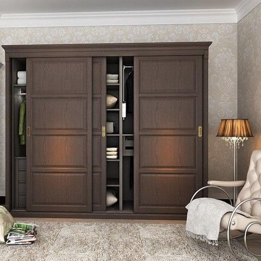 Meubles de chambre personnalisés Armoire en bois avec deux et trois portes par YALIG