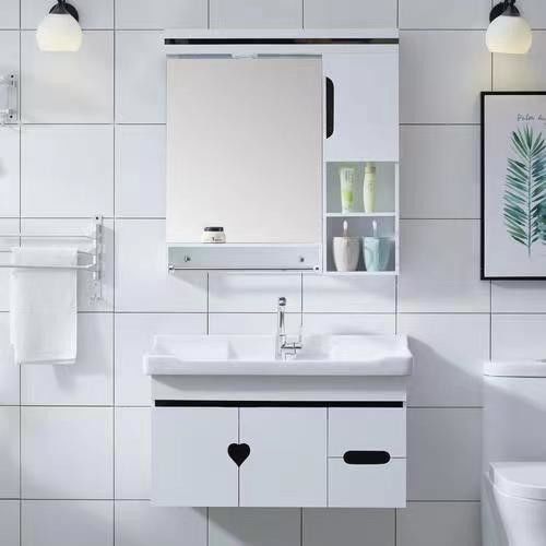 Armoire de rangement moderne et salle de bain Vanity Light Combo avec miroir par YALIG Design