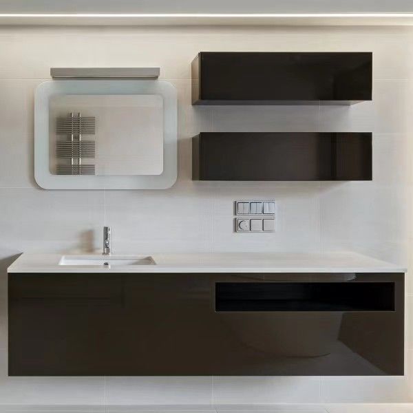 Armoire de rangement moderne et salle de bain Vanity Light Combo avec miroir par YALIG Design