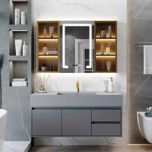 Design sans poignée pour appartement moderne en couleur pure