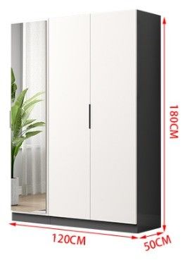 Emballage du courrier YALIG Chambre moderne simple Chambre à deux portes Armoire de conception pour appartement