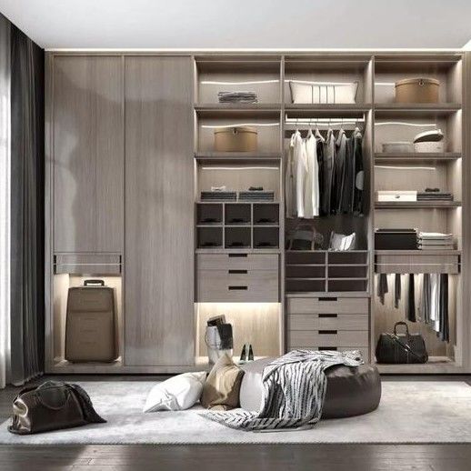 NO Coupe 2024 Design Chambre à coucher placard Armoires en bois pour général dans YALIG