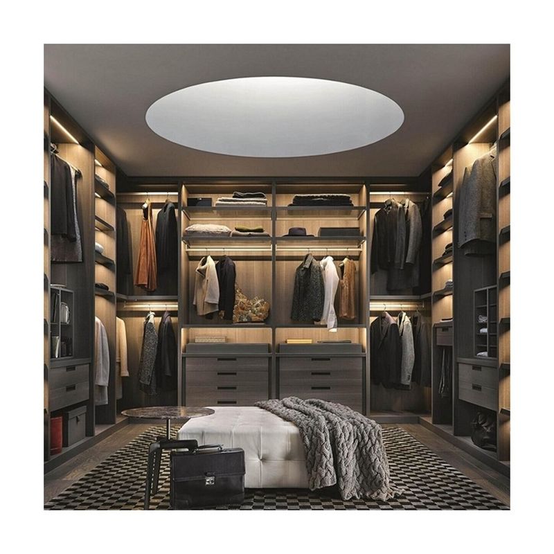 Système de poteaux YALIG contemporain convertible Walk In Room Cabinet de style ouvert