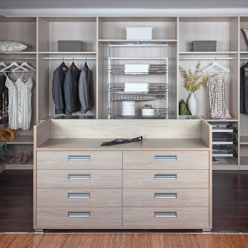 Système de poteaux YALIG contemporain convertible Walk In Room Cabinet de style ouvert