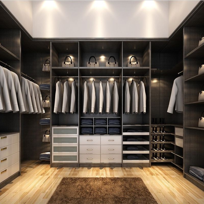 Système de poteaux YALIG contemporain convertible Walk In Room Cabinet de style ouvert