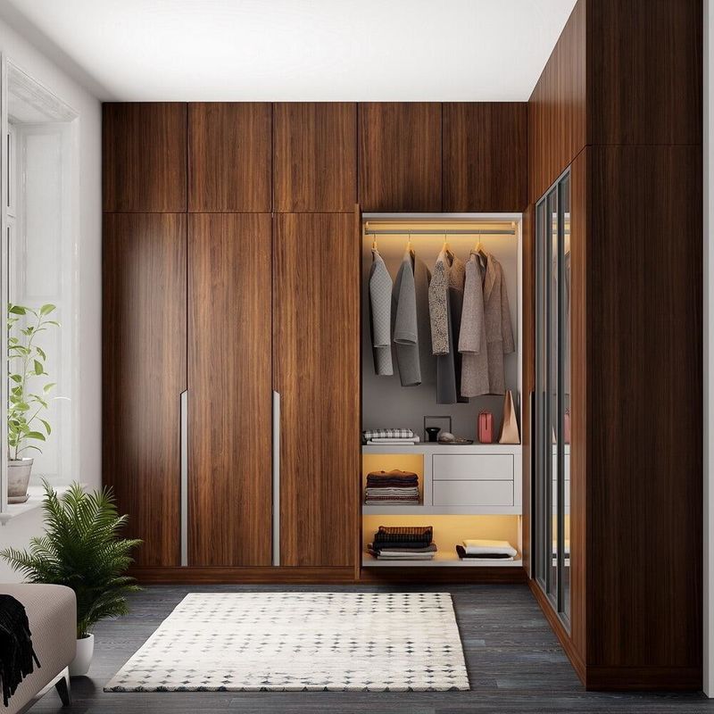Style de design contemporain YALIG Veneur Armoires de coin modernes pour les meubles de chambre