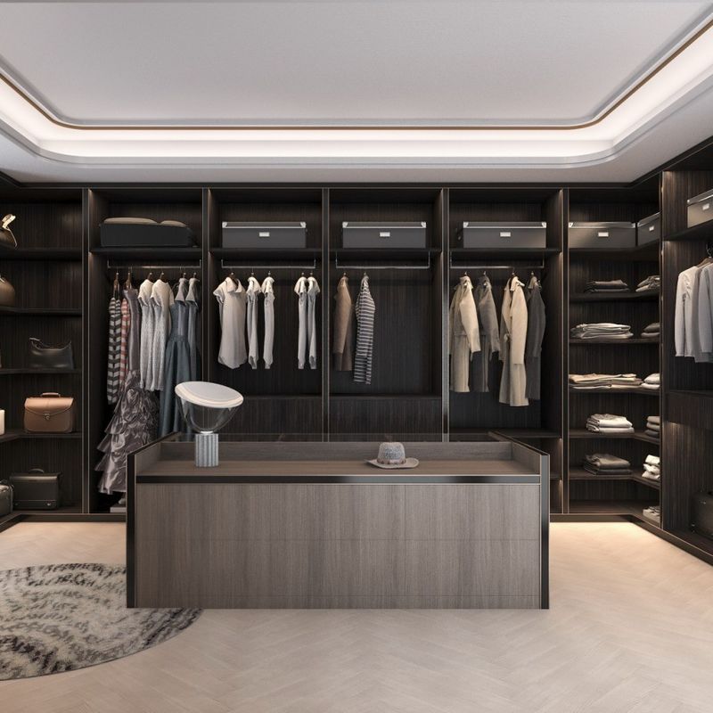 Armoire en bois de style contemporain pour les meubles de chambre de couleur personnalisée moderne