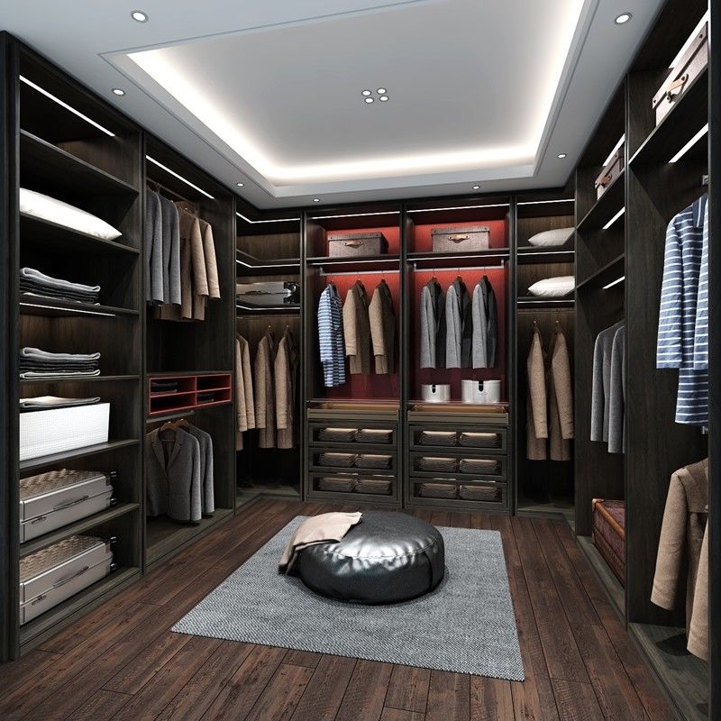 Armoire en bois de style contemporain pour les meubles de chambre de couleur personnalisée moderne