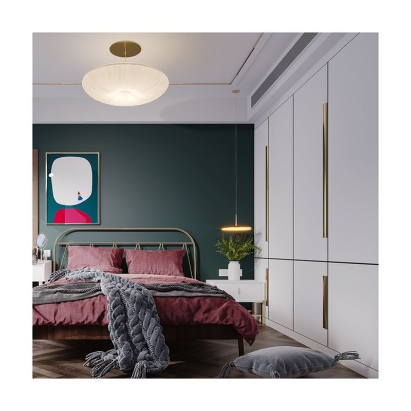 Meubles de chambre moderne Armoire en bois avec miroir coulissant et sans style plié