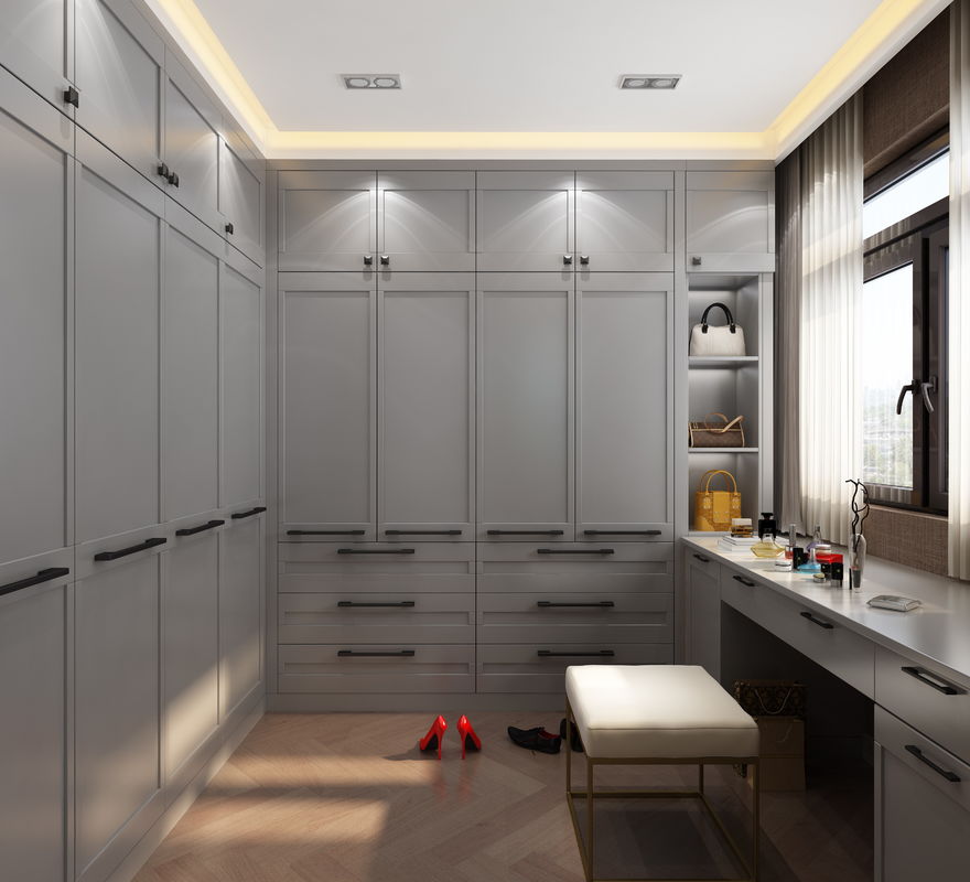 PANEL personnalisé dans le style bois rangement de chambre à coucher organisateur de vêtements marche dans le placard