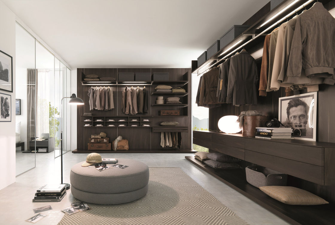 PANEL personnalisé dans le style bois rangement de chambre à coucher organisateur de vêtements marche dans le placard